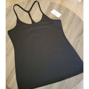 Studio Y Back Black Tank | H Halston